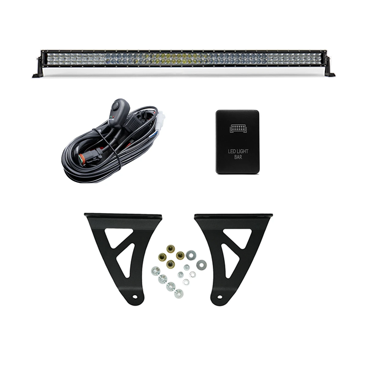 52" Curved LED Light Bar Roof Brackets Kit For 2007-2021 Toyota Tundra 15 52" Curved LED Light Bar Roof Brackets Kit For 2007-2021 Toyota Tundra - Image 13