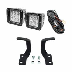 Low Profile LED Ditch Light Brackets Kit For 2010-2024 Toyota 4Runner -Car Parts Shop 10 24 4Runner LPDL Kit Combo 1