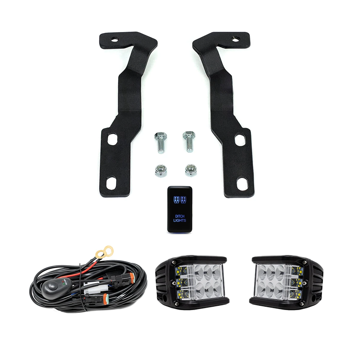 Low Profile Ditch Light Brackets Kit For 2016-2023 Toyota Tacoma 20 Low Profile Ditch Light Brackets Kit For 2016-2023 Toyota Tacoma - Image 18