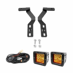 Low Profile Ditch Light Brackets Kit For 2019-2022 Ford Ranger -Car Parts Shop 19 22 FORD RANGER LPDL Kit Combo 2