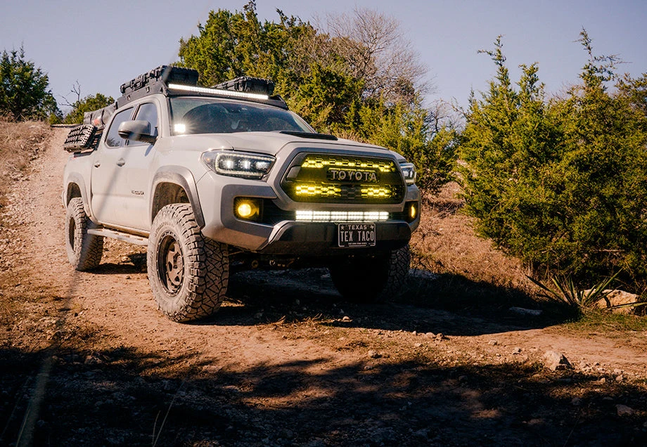 32" Upper Grille LED Light Bar Brackets Kit For 2016-2023 Toyota Tacoma 3 32" Upper Grille LED Light Bar Brackets Kit For 2016-2023 Toyota Tacoma