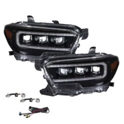 2016-2023 Toyota Tacoma Sequential LED Projector Headlights With Selectable DRL (Pair) 21 2016-2023 Toyota Tacoma Sequential LED Projector Headlights With Selectable DRL (Pair) -Car Parts Shop 2016 2023TOYOTATACOMASEQUENTIALLEDPROJECTORHEADLIGHTS 07