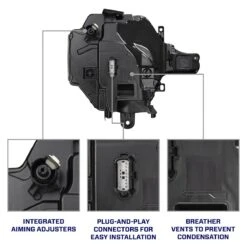 2021-2024 Ford Bronco LED Projector Headlights (Pair) -Car Parts Shop 2021 2024FORDBRONCOLEDPROJECTORHEADLIGHTS PAIR 08