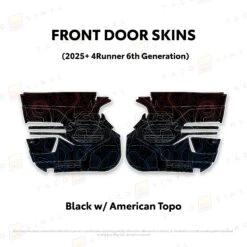 2025+ 4Runner Door Skins 33 2025+ 4Runner Door Skins -Car Parts Shop 25 4Runner Black with American Scheme Topo