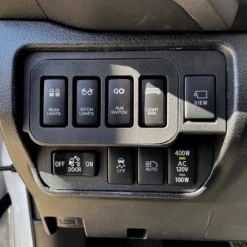 Base Switch Panel For 4 Small Switches Fits 2016 - 2023 Tacoma (Double Cab) -Car Parts Shop 4 Guild Outfitters GO 003 Switch Insert for 4 Tall Switches Front with GO 001 for 4 Short Switches 3G Tacoma