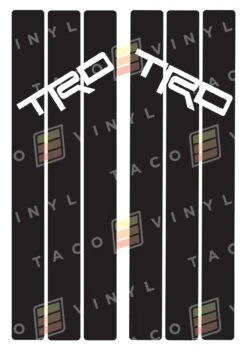 4Runner Rear Window Stripes -Car Parts Shop 4RunnerRearAllBlackStripes