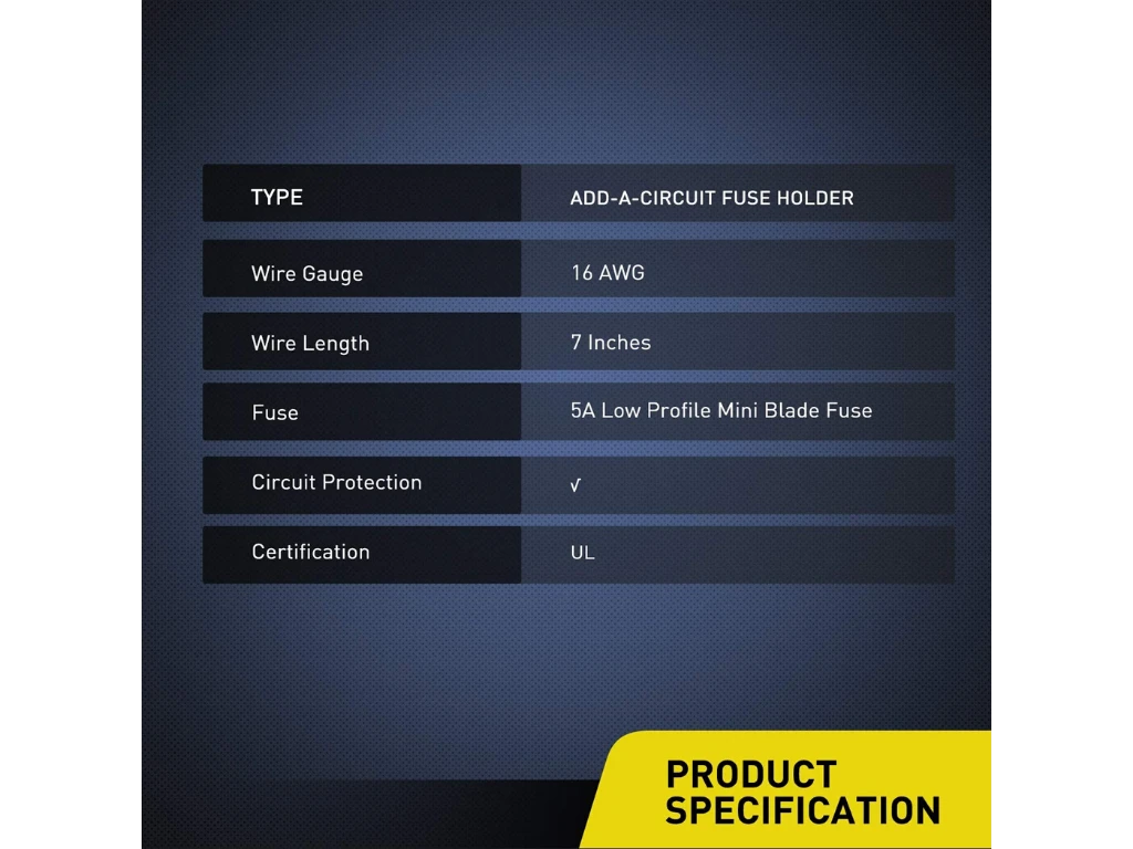 12V Add A Fuse Kit W/5Amp Lo Profile Mini Blade Fuse 6 12V Add A Fuse Kit W/5Amp Lo Profile Mini Blade Fuse - Image 4