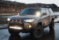 Low Profile LED Ditch Light Brackets Kit For 2010-2024 Toyota 4Runner -Car Parts Shop 4runnerditchhoodlight 0000s 0004 TanNgoTanyota.4R1