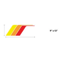Universal Retro Side Stripes 32 Universal Retro Side Stripes -Car Parts Shop 9inch Classic