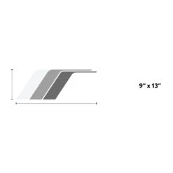 Universal Retro Side Stripes 37 Universal Retro Side Stripes -Car Parts Shop 9inch Gray