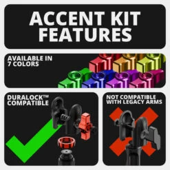 Billet Knob And Ring Accent Kits Compatible With Tackform DuraLock™ Arms Only 21 Billet Knob And Ring Accent Kits Compatible With Tackform DuraLock™ Arms Only -Car Parts Shop AK Features 940x d703e097 1eac 4fba b07f bd7081eaa4c3