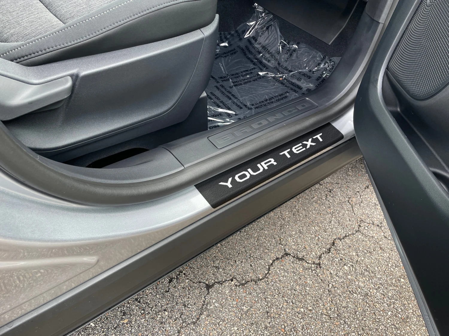 Door Sill Protection Overlays (4 Door) Fits 2021-2024 Ford Bronco Sport 6 Door Sill Protection Overlays (4 Door) Fits 2021-2024 Ford Bronco Sport - Image 4