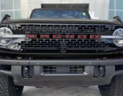 Front Grille Letter Overlays Fits 2021-2024 Ford Bronco 39 Front Grille Letter Overlays Fits 2021-2024 Ford Bronco -Car Parts Shop BRO015 RPR G