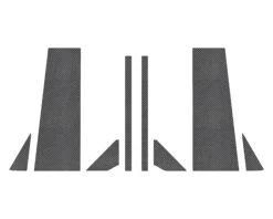 Door Pillar Accent Overlays Fits 2021-2024 Ford Bronco 13 Door Pillar Accent Overlays Fits 2021-2024 Ford Bronco -Car Parts Shop BRO016 RCF X 20