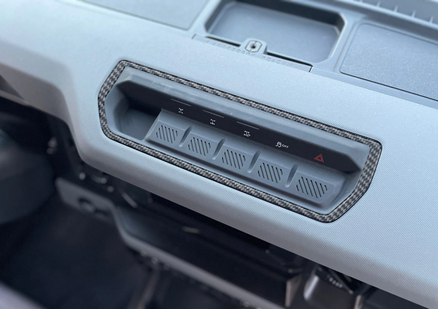 Dash Top Switch Panel Accent Trim Fits 2021-2024 Ford Bronco 4 Dash Top Switch Panel Accent Trim Fits 2021-2024 Ford Bronco - Image 2