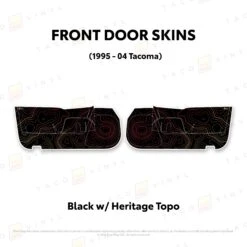 2010-24 4Runner Door Skins (Lower Section) 25 2010-24 4Runner Door Skins (Lower Section) -Car Parts Shop BlackwithHeritageTopo