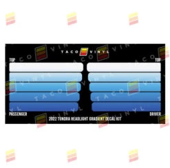 2022+ Tundra Headlight Gradient Decal Kit 32 2022+ Tundra Headlight Gradient Decal Kit -Car Parts Shop Blue Tundra Headlight