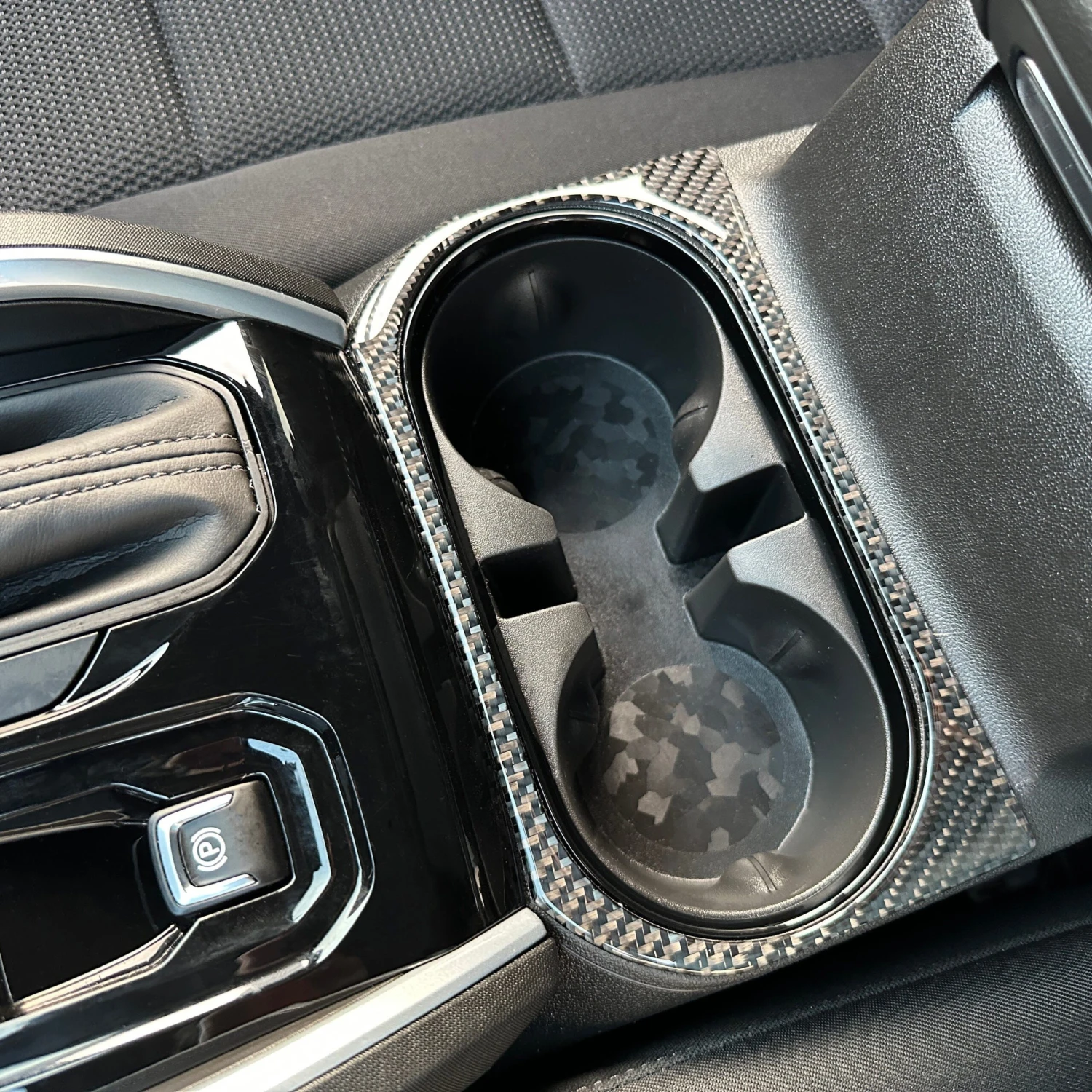 Center Console Cupholder Accent Trim Fits 2023-2024 Chevrolet Colorado & GMC Canyon 4 Center Console Cupholder Accent Trim Fits 2023-2024 Chevrolet Colorado & GMC Canyon - Image 2