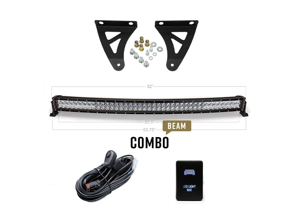 52" Curved LED Light Bar Roof Brackets Kit For 2007-2021 Toyota Tundra 6 52" Curved LED Light Bar Roof Brackets Kit For 2007-2021 Toyota Tundra - Image 4