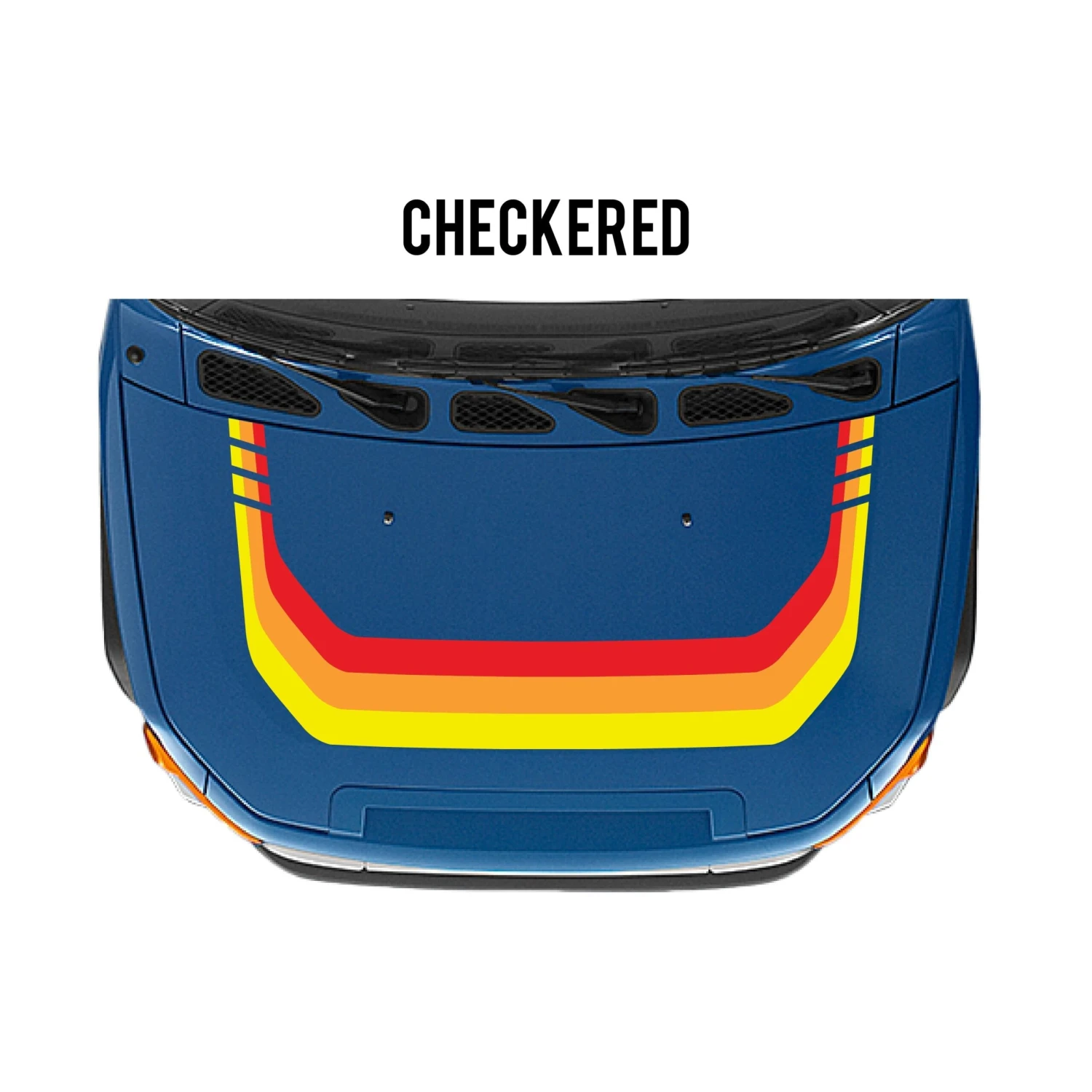 2007-14 FJ Cruiser Checkered Stripe Kit 5 2007-14 FJ Cruiser Checkered Stripe Kit - Image 3