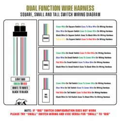 Premium Roof Rack Front Light Bar Kit For Toyota Tacoma 2024+ 11 Premium Roof Rack Front Light Bar Kit For Toyota Tacoma 2024+ -Car Parts Shop DUAL FUNC WIRING DIAGRAM 2