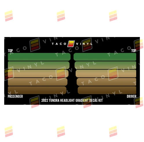 2022+ Tundra Headlight Gradient Decal Kit 18 2022+ Tundra Headlight Gradient Decal Kit - Image 16