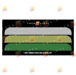 2022+ Tundra Offroad Grille Decal 25 2022+ Tundra Offroad Grille Decal -Car Parts Shop Green 2022 tundra