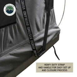 HD Bundu Hard Shell Pop Up Roof Top Tent - Grey Body & Green Rainfly -Car Parts Shop HD Bundu Hard Shell Pop Up Roof Top Tent Grey Body Green Rainfly 7099 73391.1706665768