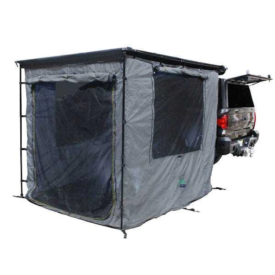 HD Nomadic Awning Room Enclosure, Grey Body, Green Trim (4 Walls & Floor) 3 HD Nomadic Awning Room Enclosure, Grey Body, Green Trim (4 Walls & Floor)