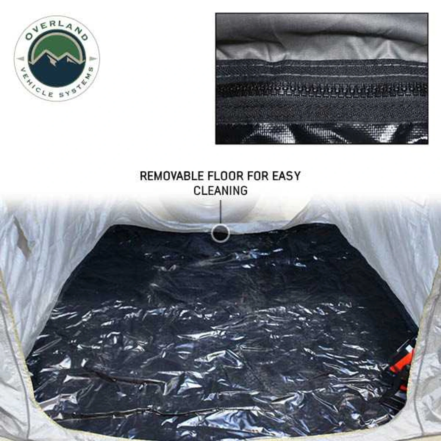 HD Nomadic Awning Room Enclosure, Grey Body, Green Trim (4 Walls & Floor) 15 HD Nomadic Awning Room Enclosure, Grey Body, Green Trim (4 Walls & Floor) - Image 13