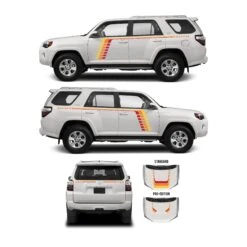 2010-2024 4Runner Checkered Stripe Kit -Car Parts Shop Heritage 4Runner TRDPRO AllSides Kit