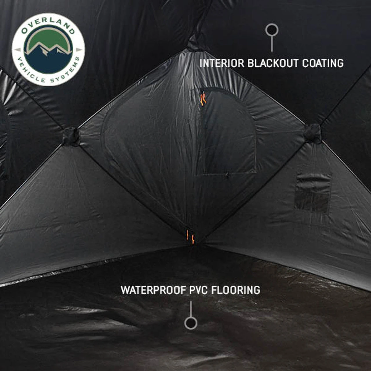 Hubcentric Ground Tent - Black Body & Grey Rainfly 6 Hubcentric Ground Tent - Black Body & Grey Rainfly - Image 4