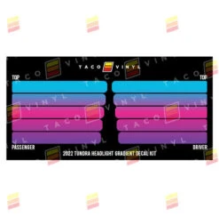 2022+ Tundra Headlight Gradient Decal Kit 28 2022+ Tundra Headlight Gradient Decal Kit -Car Parts Shop LOTTundraHeadlight