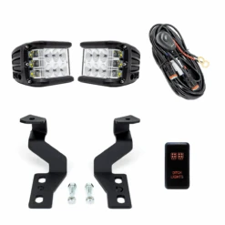 Low Profile Ditch Light Brackets Kit For 2003-2009 Toyota 4Runner -Car Parts Shop LPDL 4R Combo 8