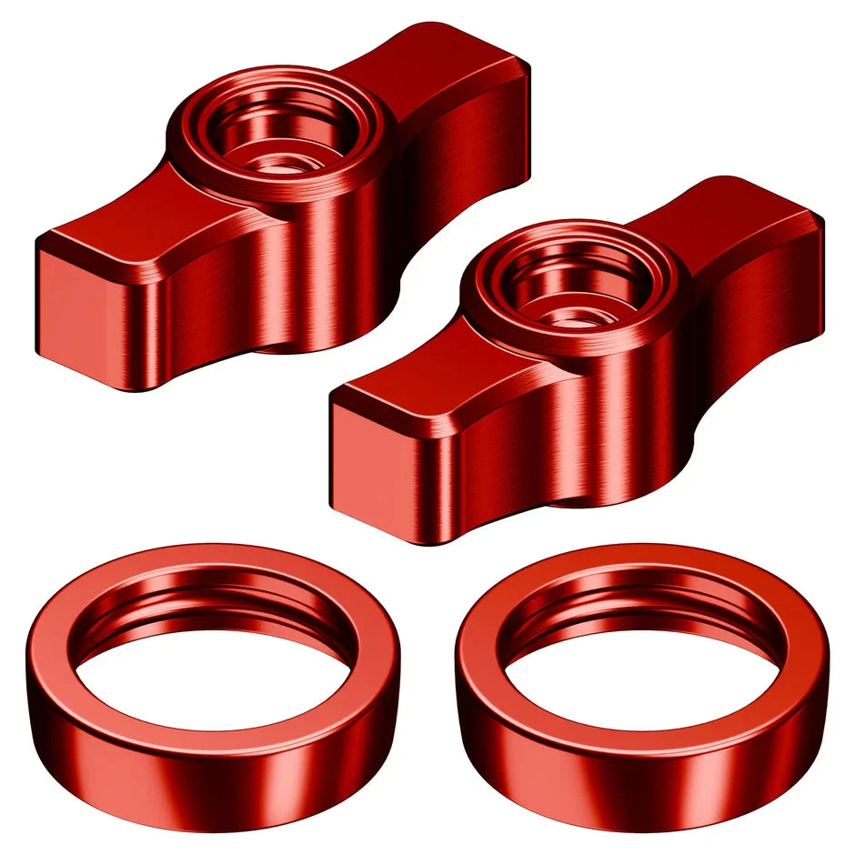 Billet Knob And Ring Accent Kits Compatible With Tackform DuraLock™ Arms Only 3 Billet Knob And Ring Accent Kits Compatible With Tackform DuraLock™ Arms Only