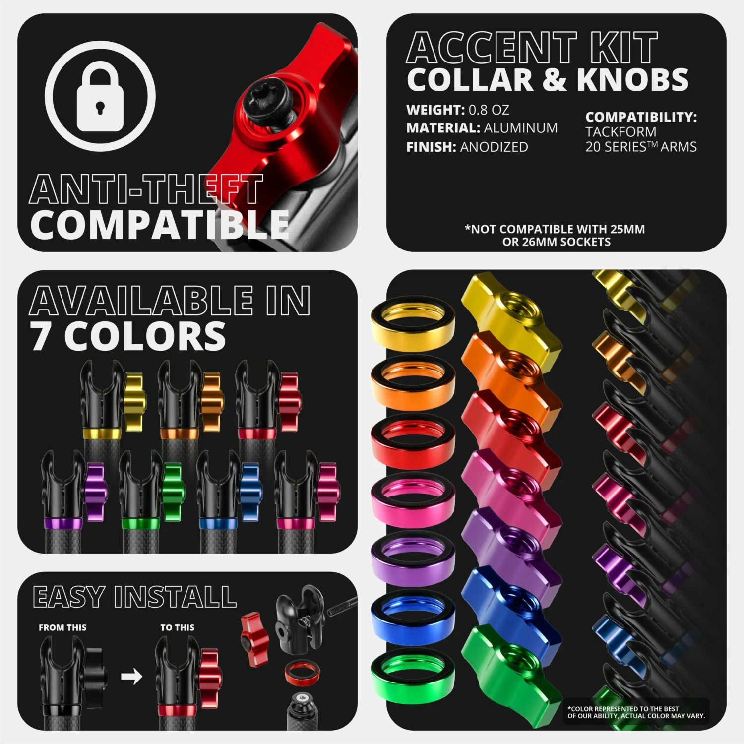 Midland | TRAXX™ - Slim Track Base | 3.5" DuraLock Arm 4 Midland | TRAXX™ - Slim Track Base | 3.5" DuraLock Arm - Image 2