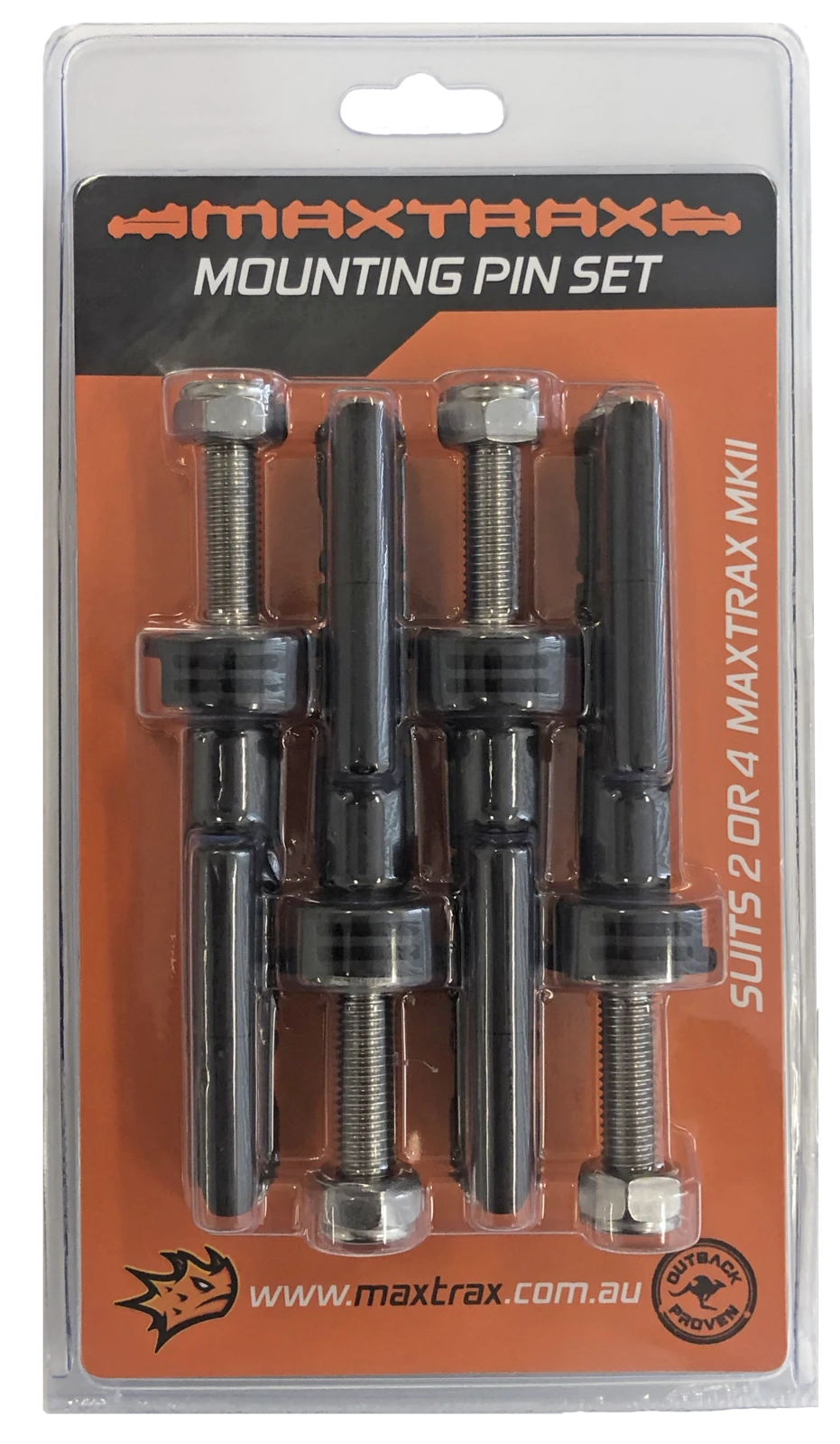 MAXTRAX Mounting Pin Set - MKII 17mm 3 MAXTRAX Mounting Pin Set - MKII 17mm