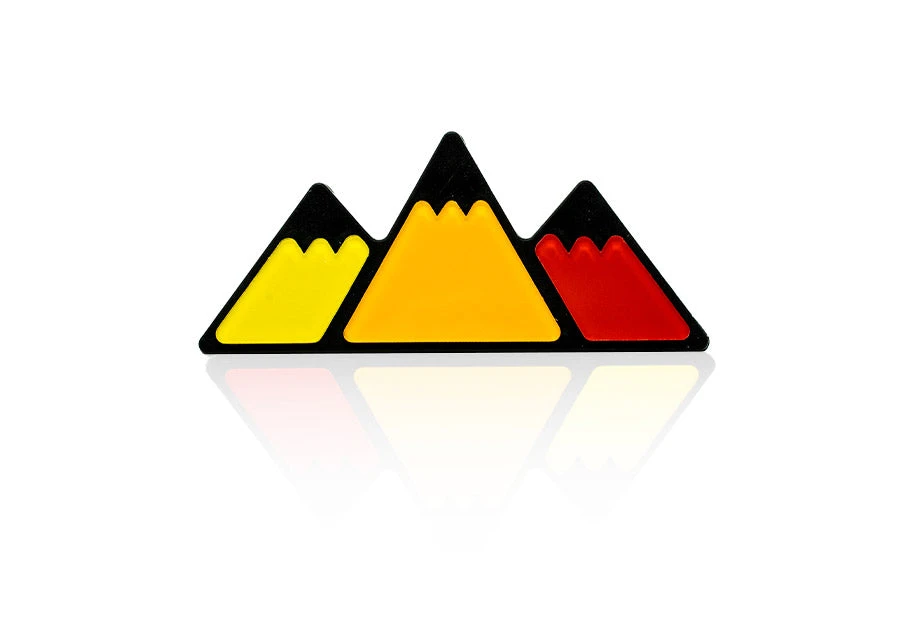 Tri-Color Mountain Badge Emblem For 4Runner, Tacoma, Tundra 3 Tri-Color Mountain Badge Emblem For 4Runner, Tacoma, Tundra