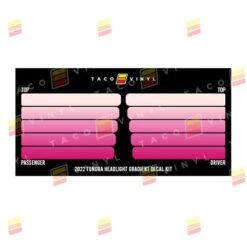 2022+ Tundra Headlight Gradient Decal Kit 25 2022+ Tundra Headlight Gradient Decal Kit -Car Parts Shop PinkTundraHeadlight