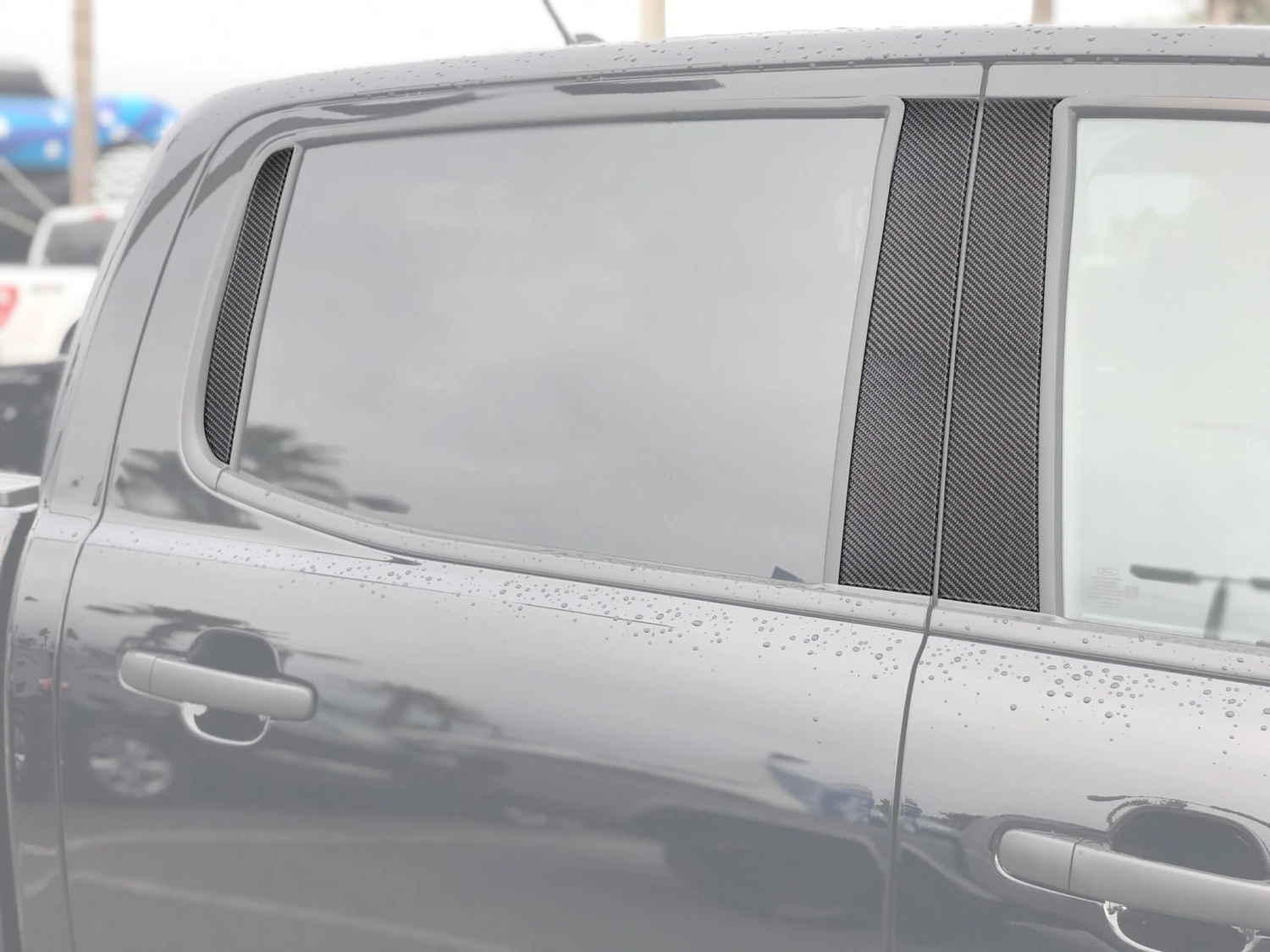 Door Pillar (B+C) Overlays Fits 2019-2023 Ford Ranger SuperCrew 3 Door Pillar (B+C) Overlays Fits 2019-2023 Ford Ranger SuperCrew