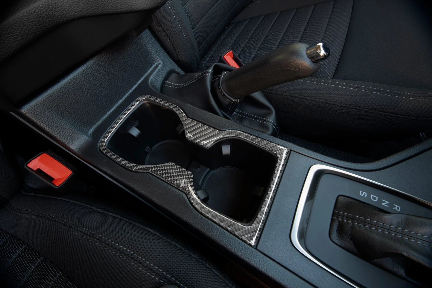 Center Cup Holder Accent Overlay Fits 2019-2023 Ford Ranger 6 Center Cup Holder Accent Overlay Fits 2019-2023 Ford Ranger - Image 4