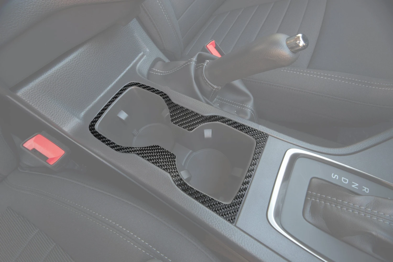 Center Cup Holder Accent Overlay Fits 2019-2023 Ford Ranger 3 Center Cup Holder Accent Overlay Fits 2019-2023 Ford Ranger