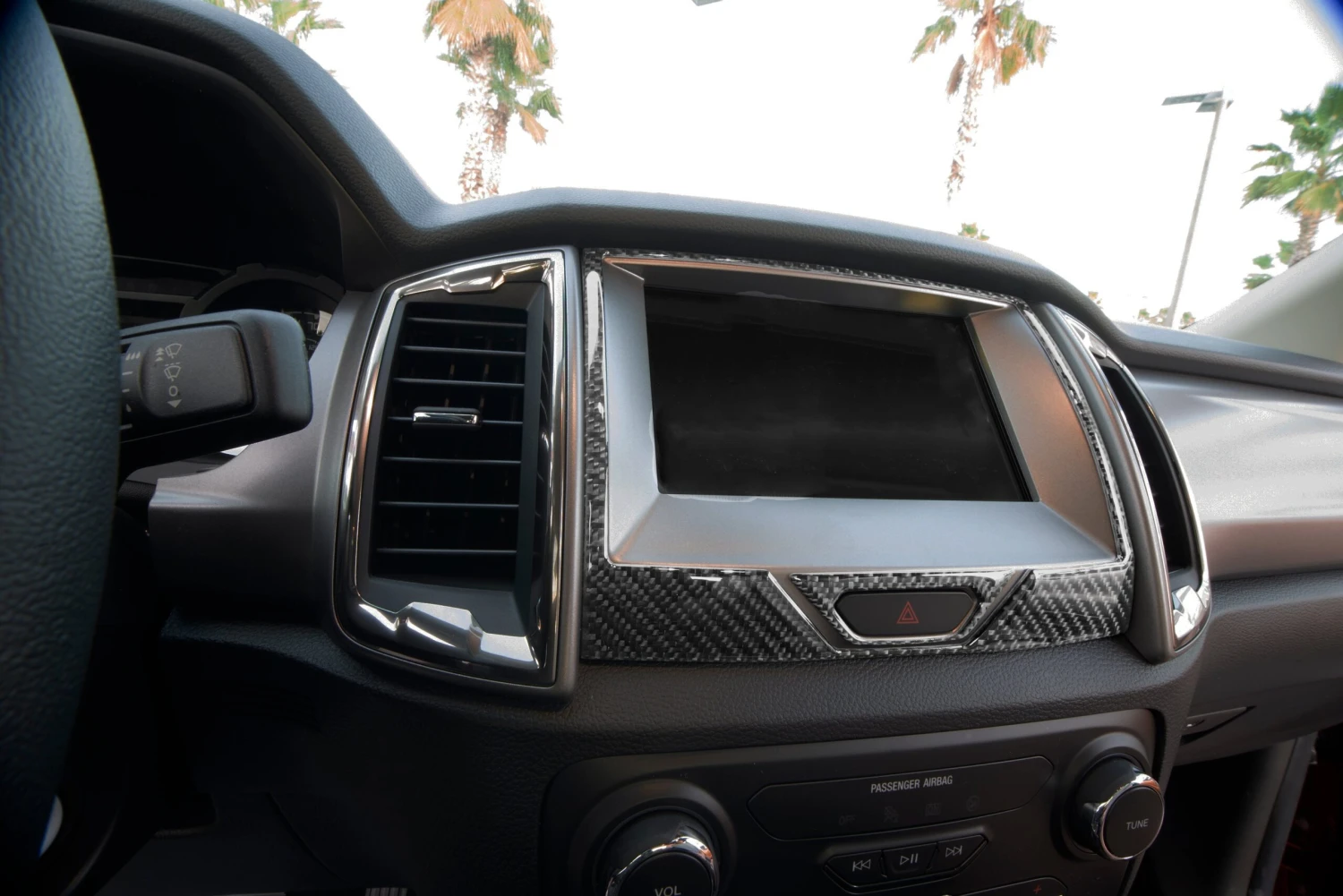 Navigation Display Accent Overlays Fits 2019-2023 Ford Ranger 4 Navigation Display Accent Overlays Fits 2019-2023 Ford Ranger - Image 2