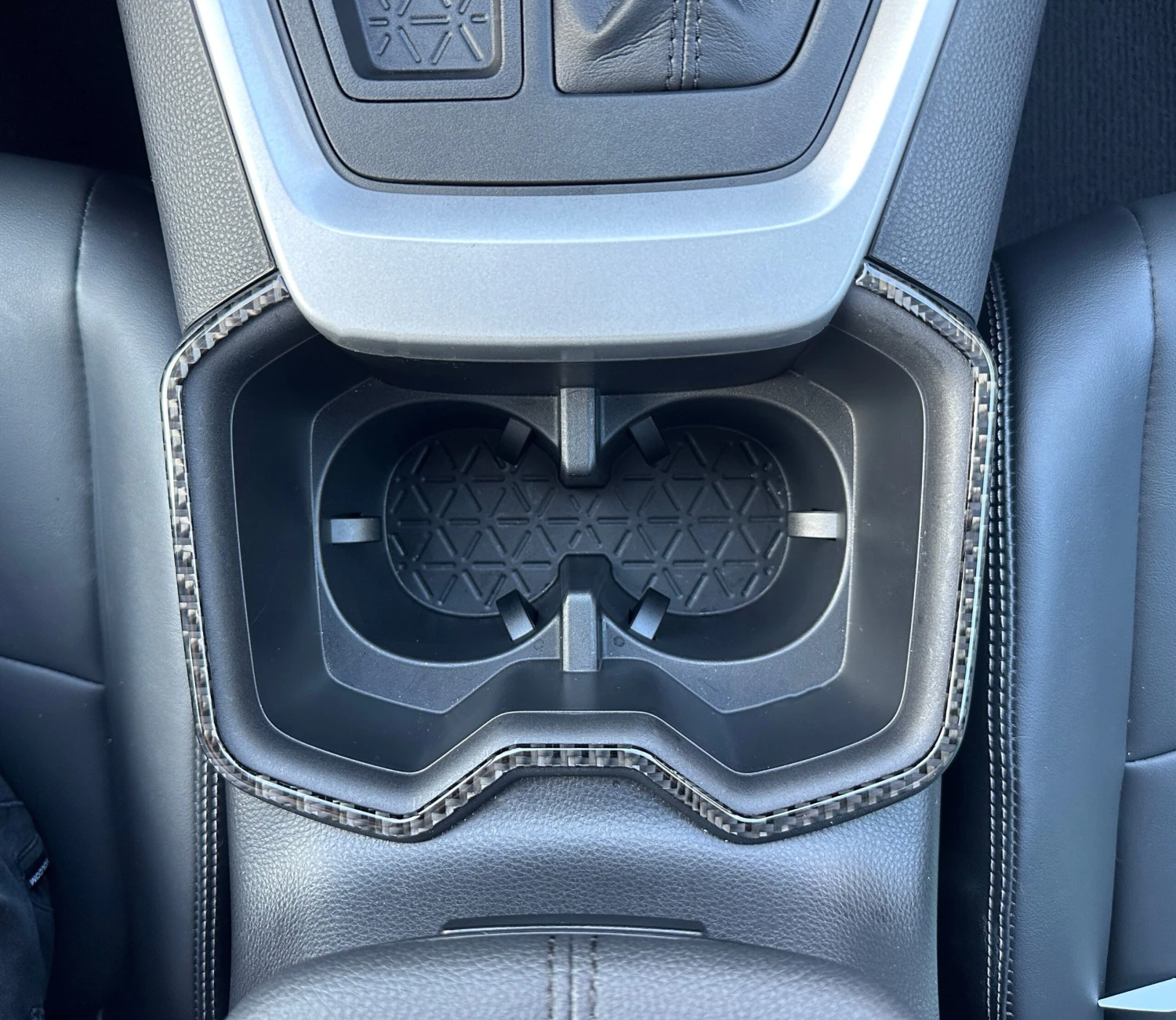 Center Cupholder Accent Trim Fits 2019-2024 Toyota Rav4 4 Center Cupholder Accent Trim Fits 2019-2024 Toyota Rav4 - Image 2