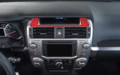 Above Center Air Vent Accent Trim Fits 2014-2024 Toyota 4Runner 29 Above Center Air Vent Accent Trim Fits 2014-2024 Toyota 4Runner -Car Parts Shop RUN010 RED G
