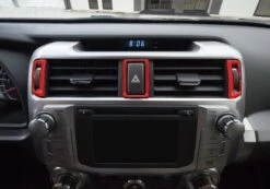 Center Air Vent Accent Trim Fits 2014-2024 Toyota 4Runner 29 Center Air Vent Accent Trim Fits 2014-2024 Toyota 4Runner -Car Parts Shop RUN011 RED G