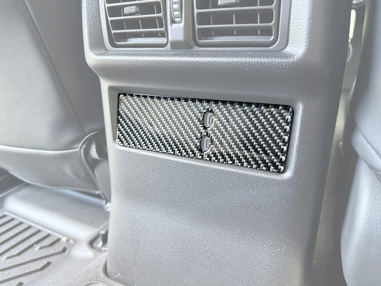 Rear U.S.B Port Accent Trim Fits 2025-2026 Toyota 4Runner 3 Rear U.S.B Port Accent Trim Fits 2025-2026 Toyota 4Runner