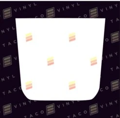 RAV4 Hood Stamp Decal -Car Parts Shop Rav 4 white hood stamp