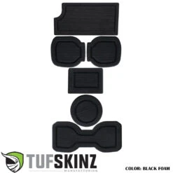 Center Console Cup Holder Inserts Fits 2016-2023 Toyota Tacoma -Car Parts Shop TAC011 FBK X HMTG 0