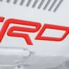 Skid Plate Letter Inserts Fits 2010-2024 Toyota 4Runner -Car Parts Shop TAC016 RUN RED G Opacity